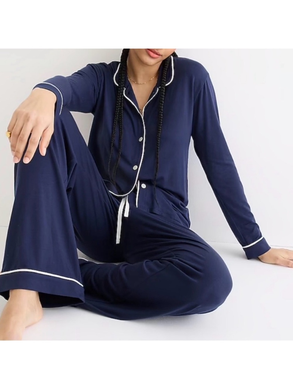 J. Crew Dreamiest long-sleeve pajama pant set